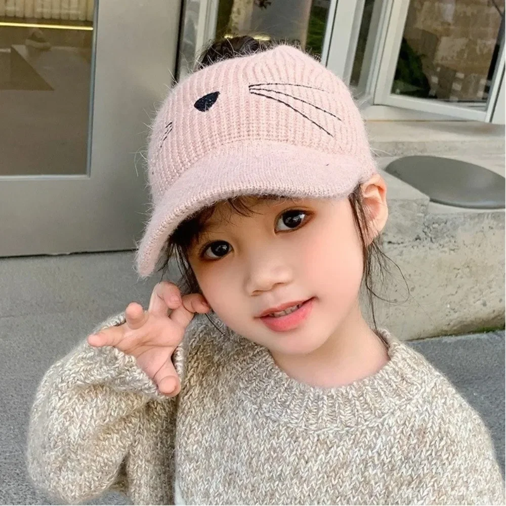 Gorro invernal con orejas de gato para niños – Tela elástica - imagen 2