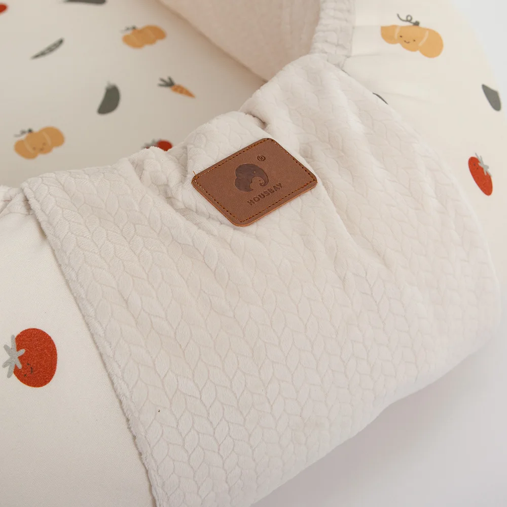 Cuna portátil para bebé colecho cálida beige de invierno - imagen 3
