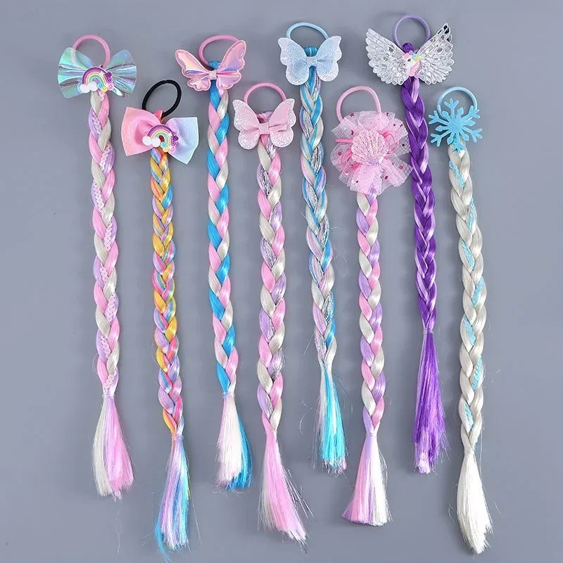 Accesorios de pelo unicornio con lentejuelas y purpurina para niñas - imagen 4