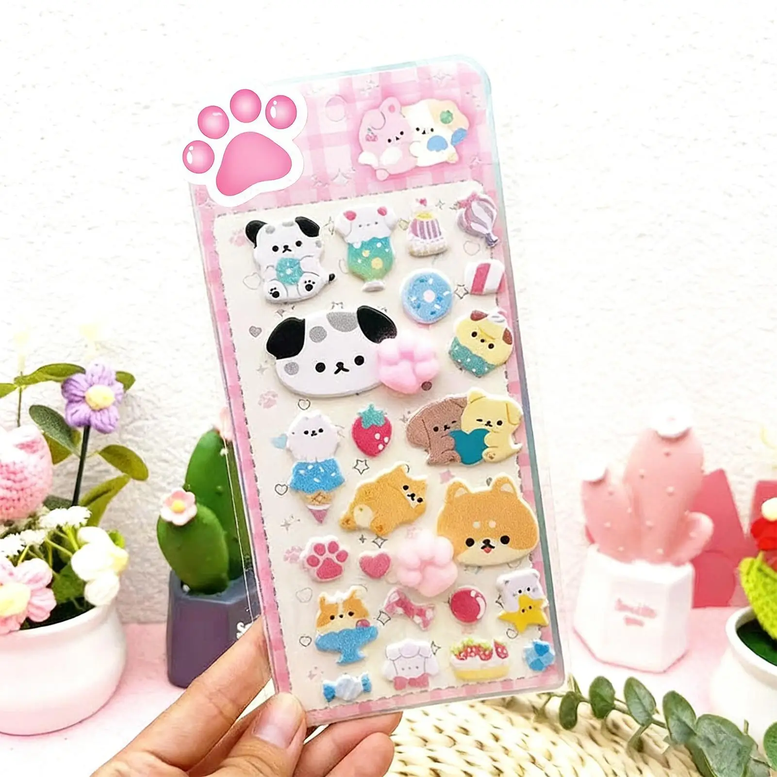 Pegatinas para niños, calcomanías adhesivas de animales de dibujos animados, pegatinas 3D de dibujos animados para portátiles, funda de teléfono, fiesta, cumpleaños, actividad en el aula - imagen 4