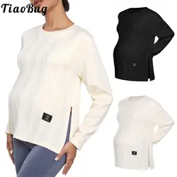 Camisetas maternity de punto – Manga larga para gestantes