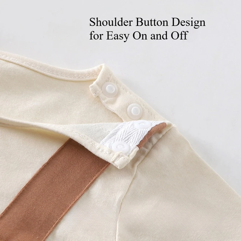 Mameluco de dos piezas falso de verano para bebé Unisex, mono de jirafa empalmado bonito, mono fresco de manga corta para niños y niñas - imagen 5