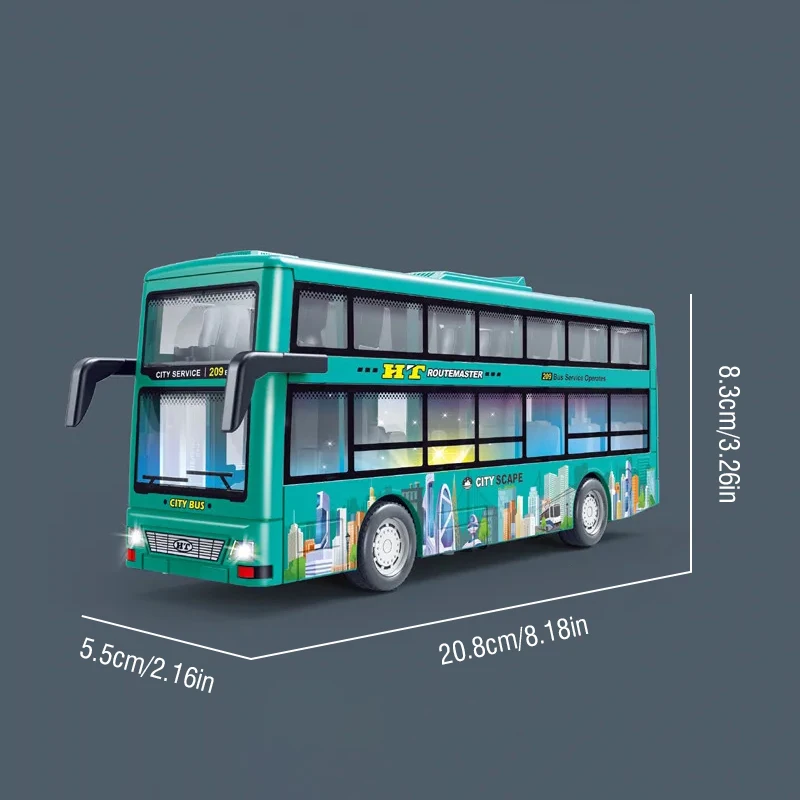 Autobús de dos pisos para niños - Juguete musical con luces - imagen 4