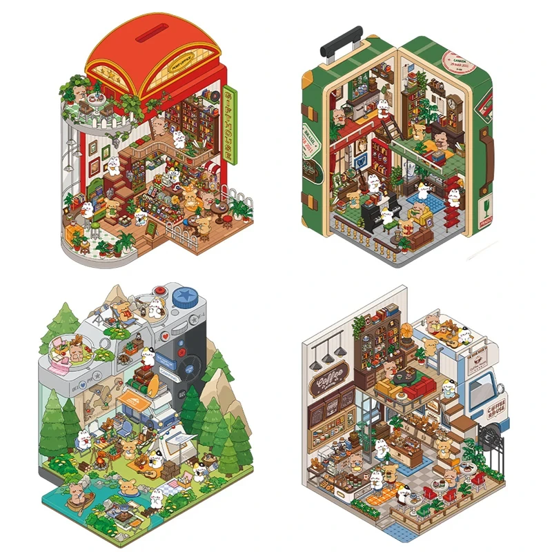 Bebé nuevo Infeelme PET 3D paisaje escenas DIY dibujos animados niños Paster juguete descompresión para adultos Material pegatinas Scrapbooking