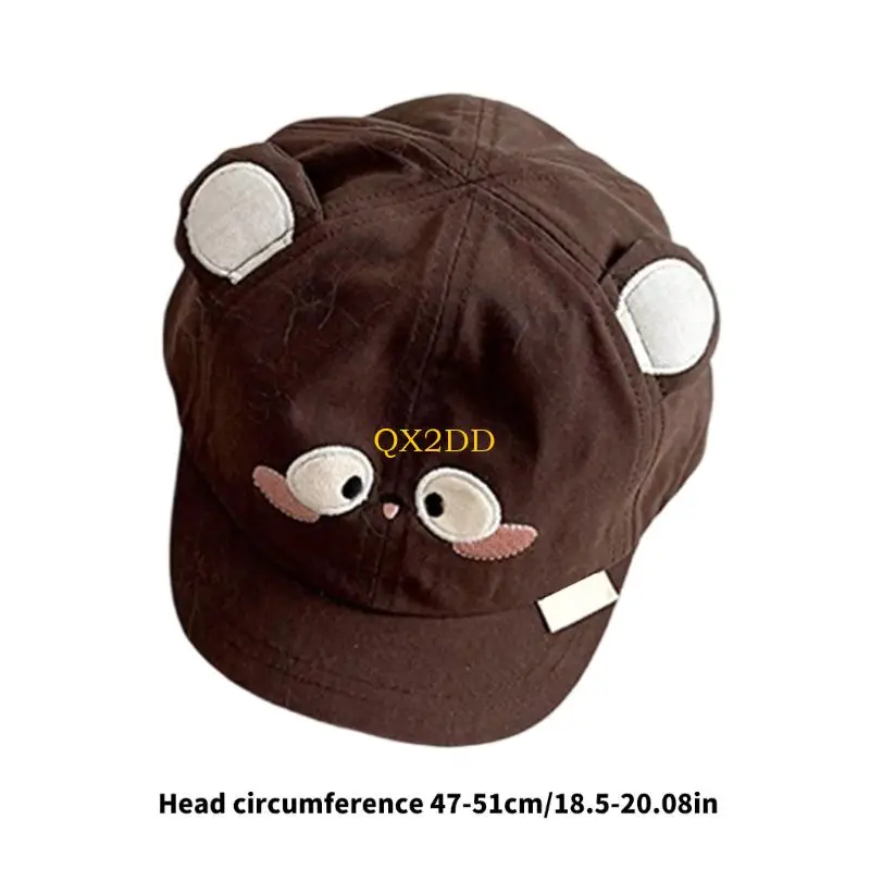 Gorra QX2D de algodón con protección solar ajustable para niños - imagen 3