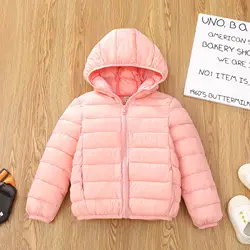Chaqueta infantil con capucha unisex para otoño e invierno