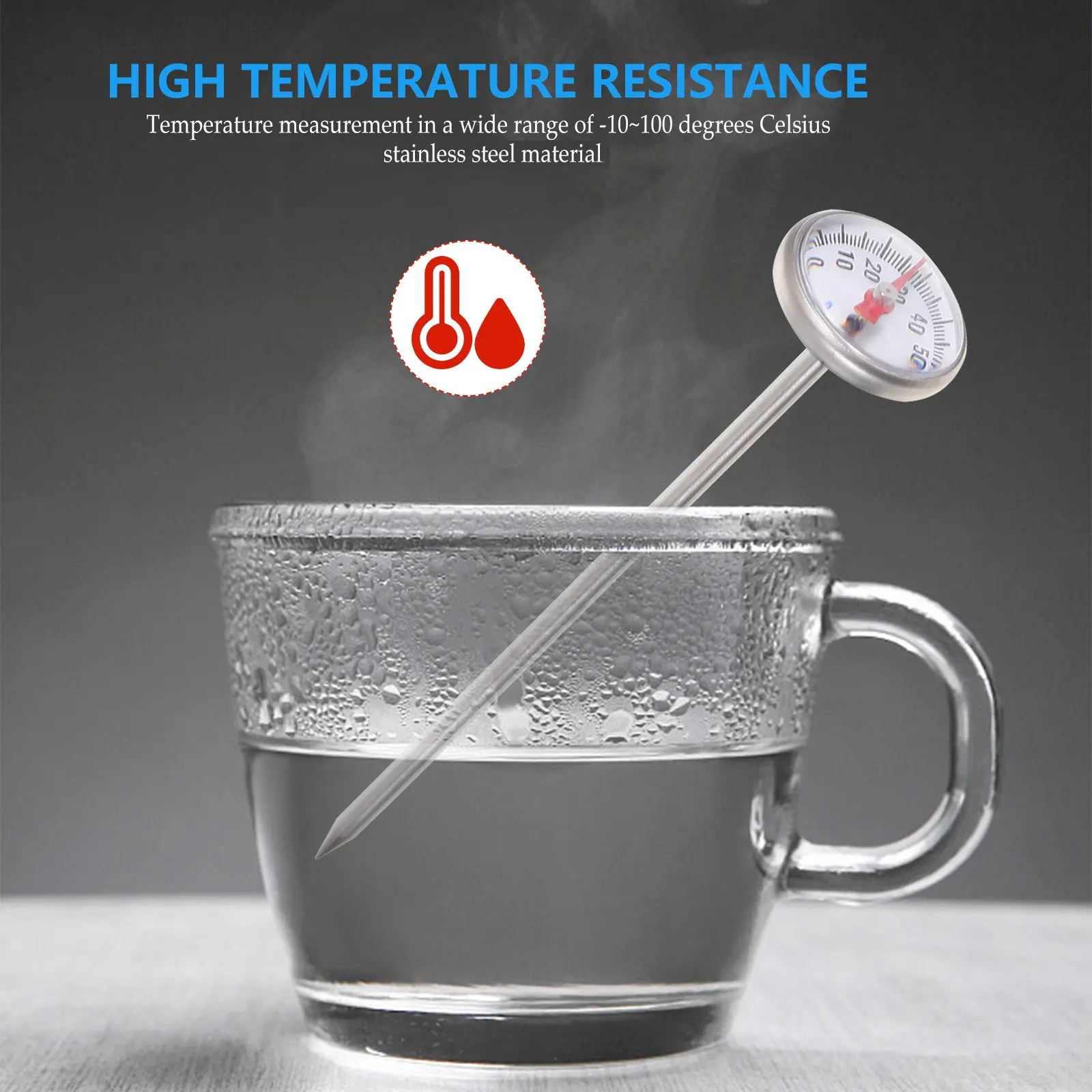 Termómetro digital de sonda para leche de bebé – Acero inoxidable - imagen 3