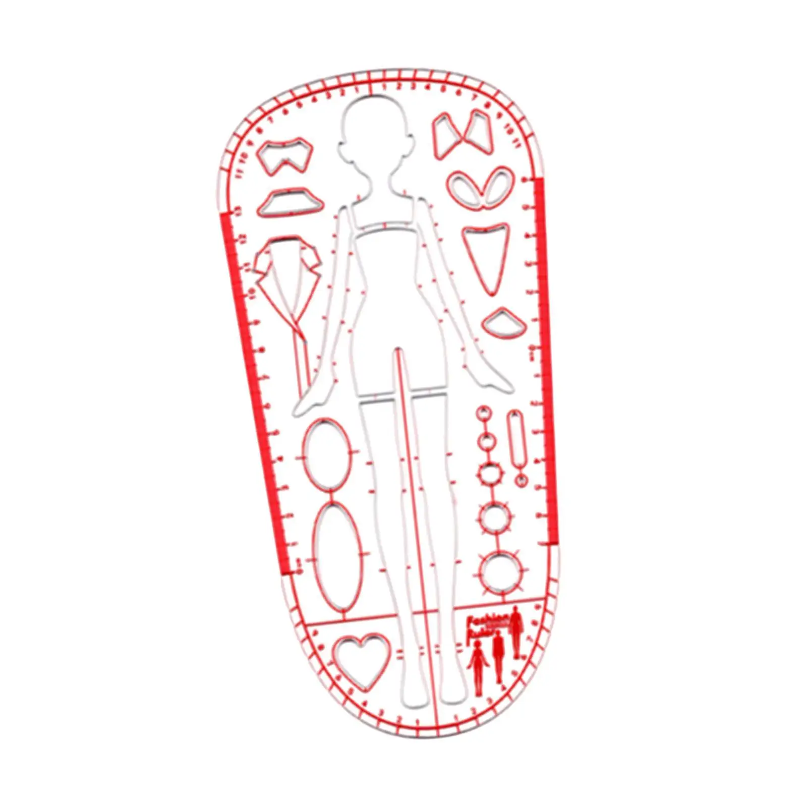 Fashion Drawing Template Ruler Lightweight Sewing Humanoid Patterns Design for Quilting Dressmaking Clothing Measuring Designers Fashion Drawing Template Ruler Lightweight Sewing Humanoid Patterns Design for Quilting Dressmaking Clothing Measuring Designers
