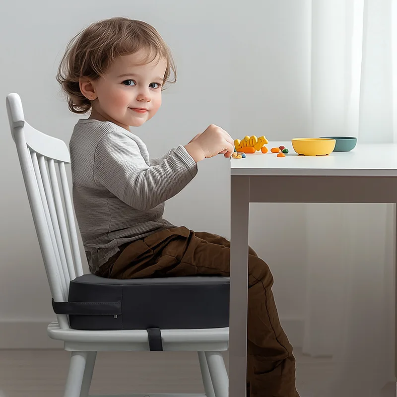 Asiento elevador de tela Oxford duradero para bebé, almohadilla elevadora gruesa para silla de niños para comedor, estudio, parte inferior antideslizante que se adapta a la mayoría de las sillas