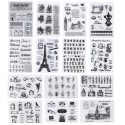Sellos de silicona mariposa estilo vintage para scrapbooking infantil