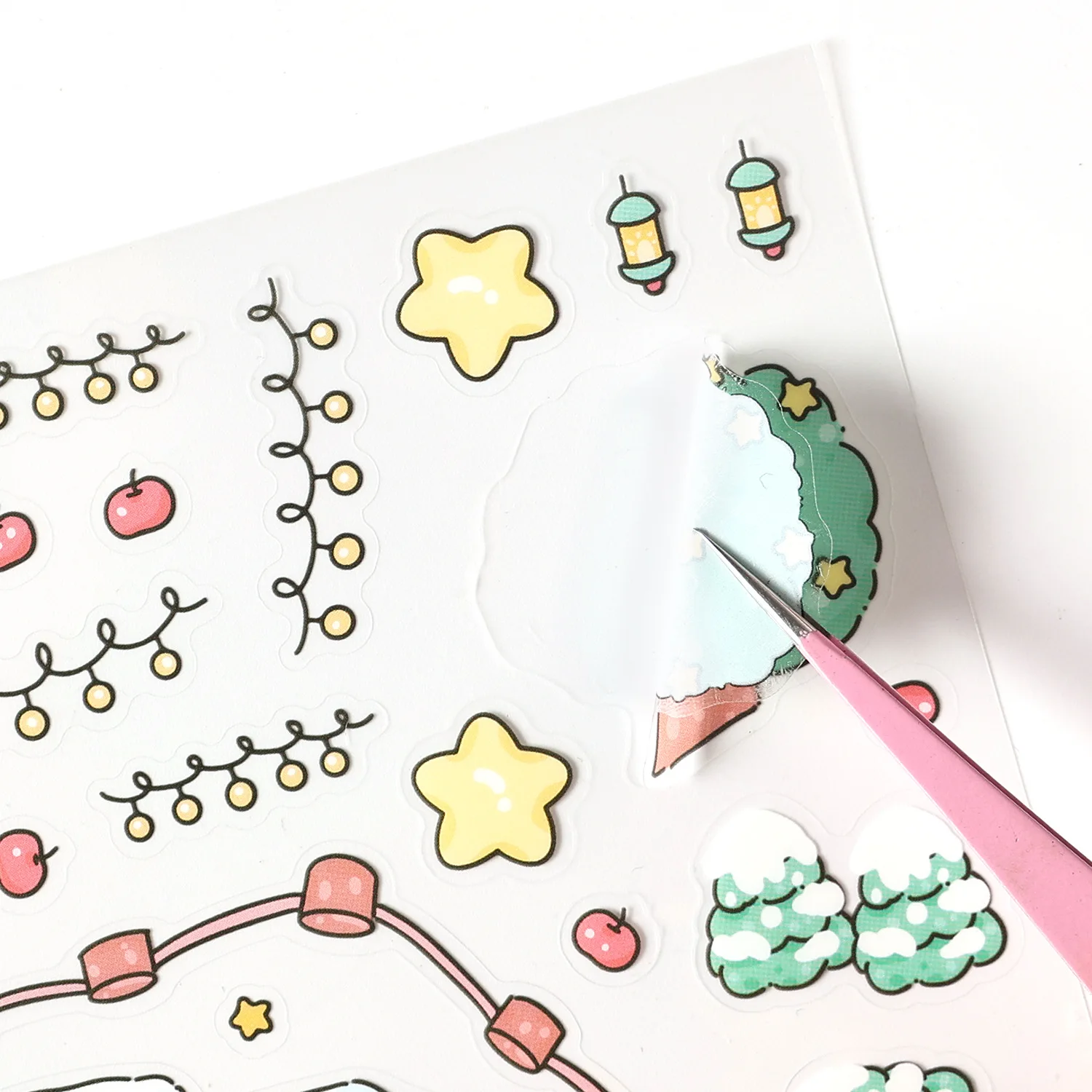Navidad DIY pegatina creativa pegatina de paisajismo, pegatina 3d tridimensional pegatina de estudiante papelería - imagen 4