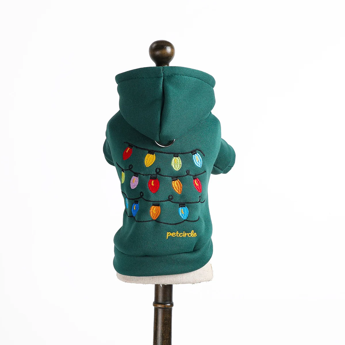 Sudadera con capucha bordada para otoño e invierno, lindo gatito festivo, sudadera navideña colorida informal, ropa para cachorros - imagen 5