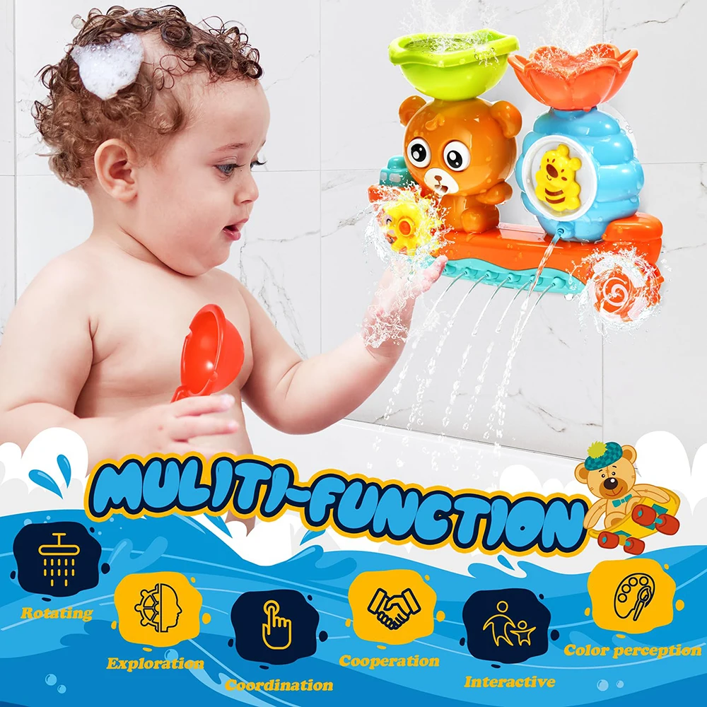 Juguete de baño de pared para niños y niñas, taza de Sunction, pista de juegos de agua, Mono de baño, ducha, regalos - imagen 2