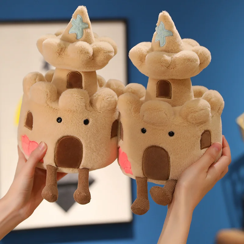 Peluche marrón de fortaleza con faro – Suave muñeco para bebés - imagen 3