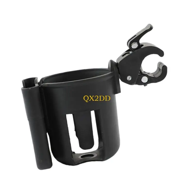 QX2D-soporte giratorio para cochecitos, organizador bebidas, accesorio para cochecito, soporte para taza con diseño a presión - imagen 4