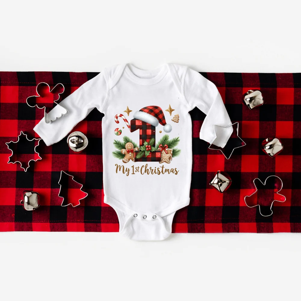 Pelele de Navidad con estampado y manga larga para bebé - imagen 3