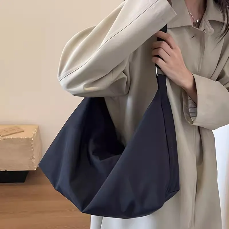 Bolso cruzado para mujer, versátil, informal, de gran capacidad, bolso de lona de viaje para estudiantes, bolso de mamá de un solo hombro para ir al trabajo - imagen 4