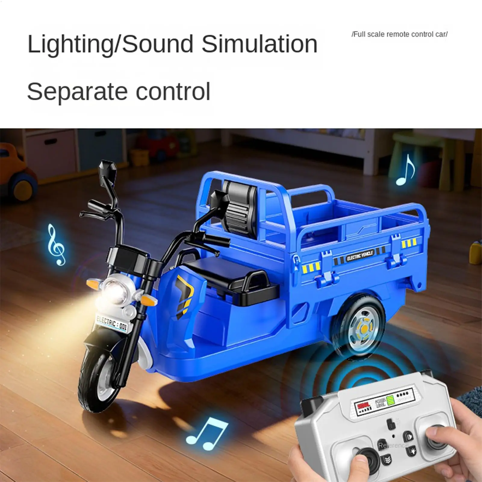 Camión teledirigido con luces y sonido para niños interactivo - imagen 3