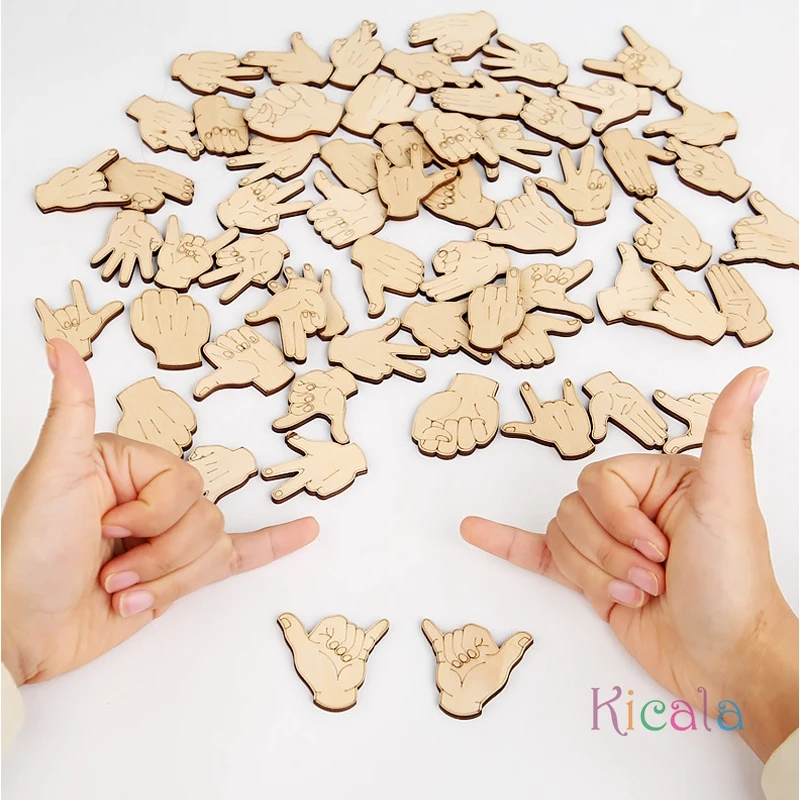 Rompecabezas educativo Montessori de gestos a juego, juguete de enseñanza, bloques de escritorio para niños, rompecabezas a juego, juguetes de aprendizaje para niños, regalos - imagen 3