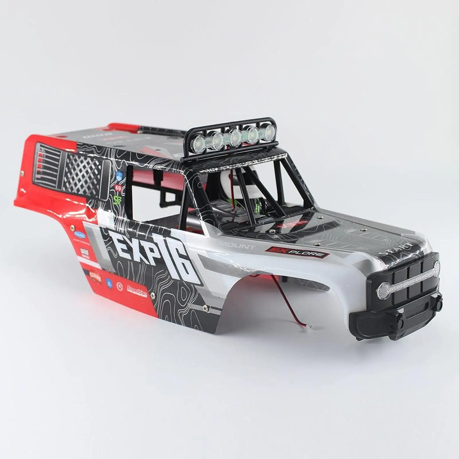 1/12 RC Body Shell 15inch Long for Wltoy 124006 Simple Assembly Lightweight