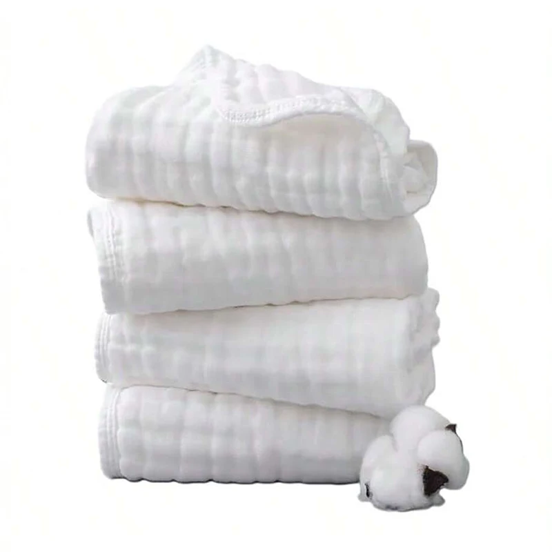 Paños muselina algodón eructar bebé suaves absorbentes - imagen 3