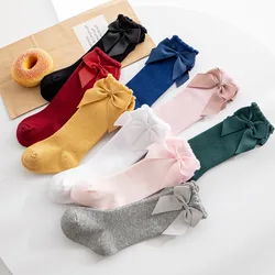 Calcetines con lazo para bebé – Algodón suave invierno