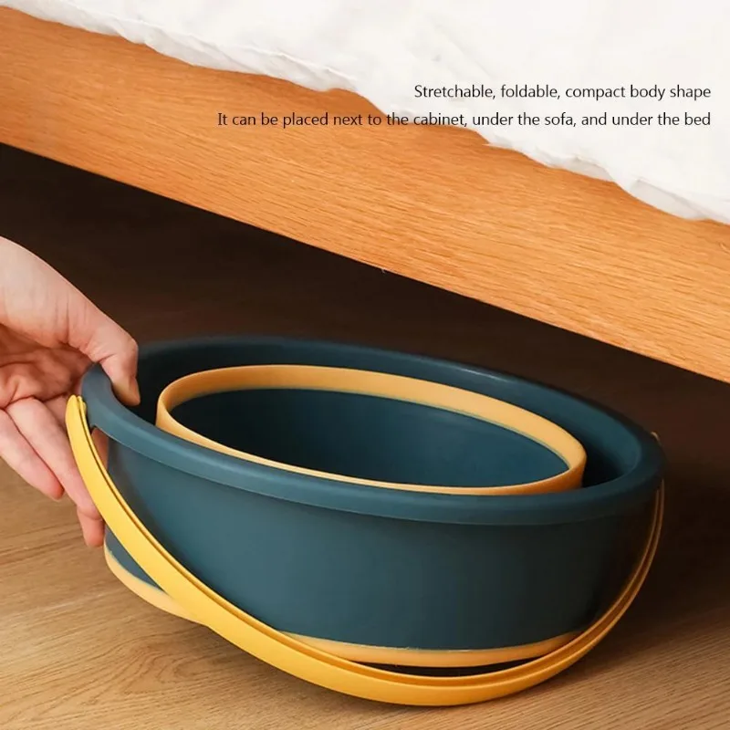 Cubo plegable multifuncional (10 L): contenedor de agua ligero que ahorra espacio, perfecto para lavado de autos al aire libre y más - imagen 2