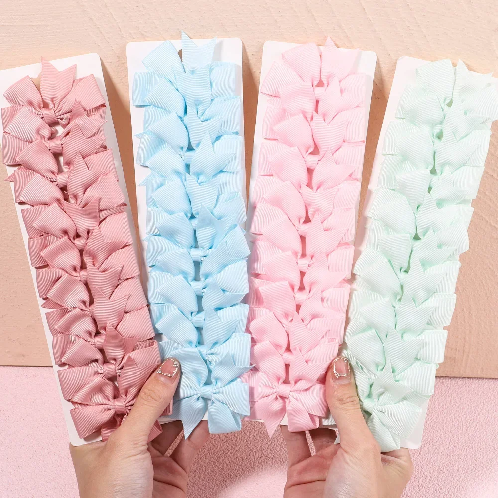 Lazo elástico de cinta para pelo de niña – Moña adhesiva con lazada - imagen 2