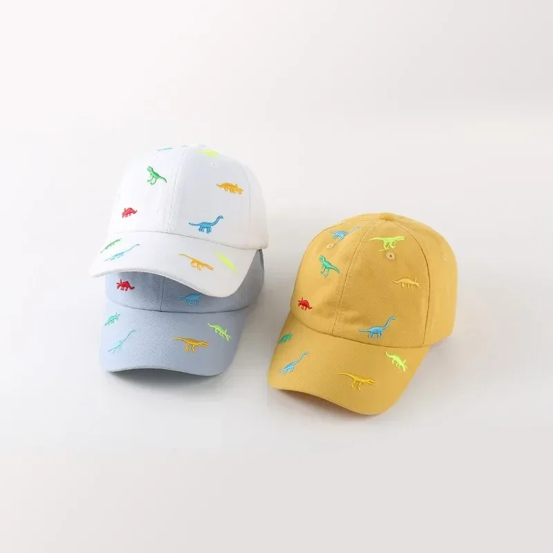 Gorra infantil de verano con bordado de dinosaurio - imagen 4