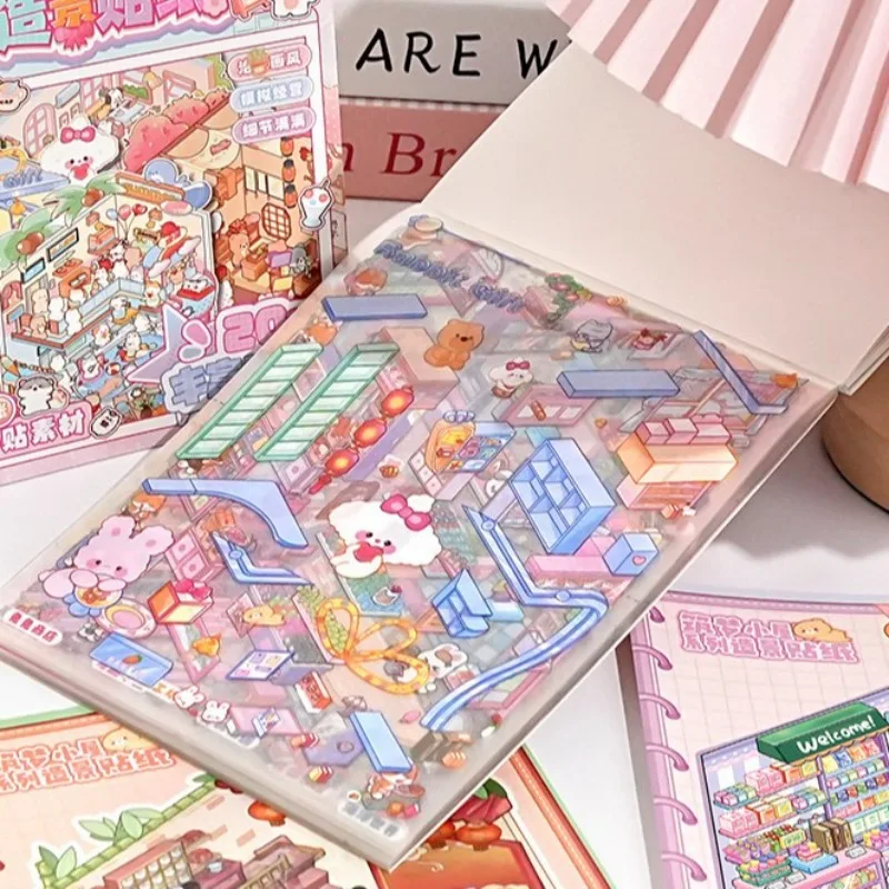 Pegatinas 3D interactivas con escenas de dibujos animados para niños - imagen 3