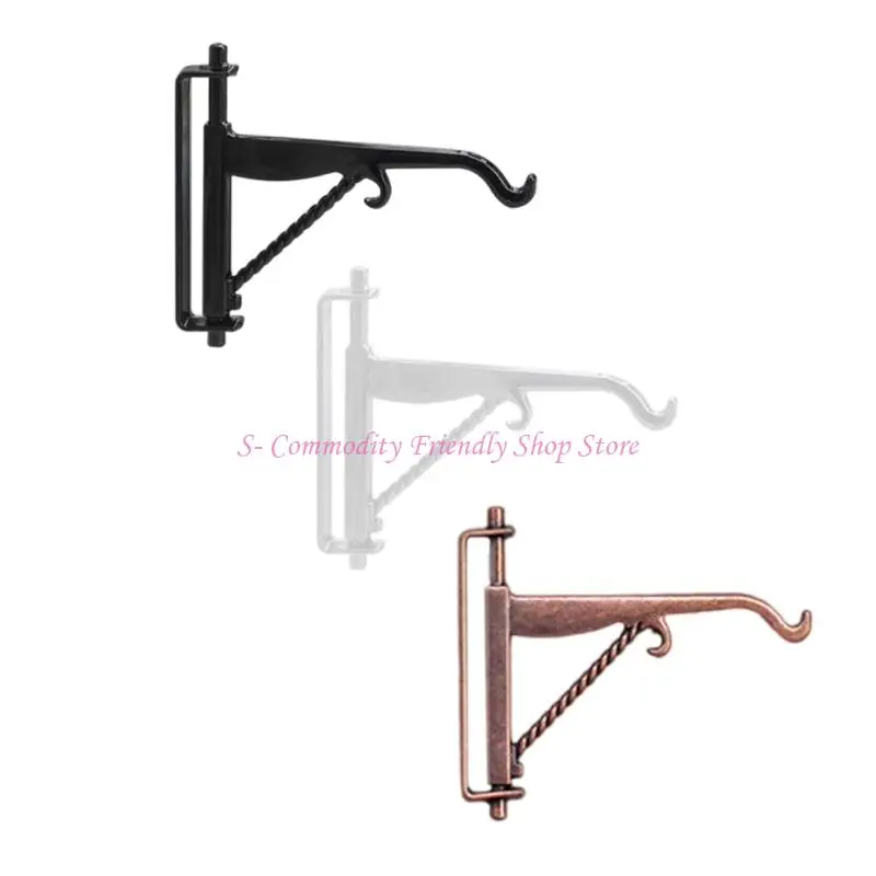 Juego ganchos pared para casa muñecas en miniatura 85AE, instalación fácil 4 colgadores plantas metal