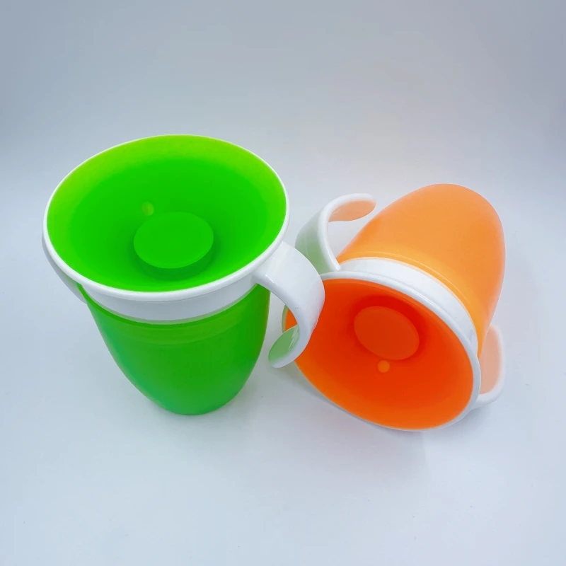 Vaso aprendizaje de silicona para bebé – Antiderrames y fácil de usar - imagen 3