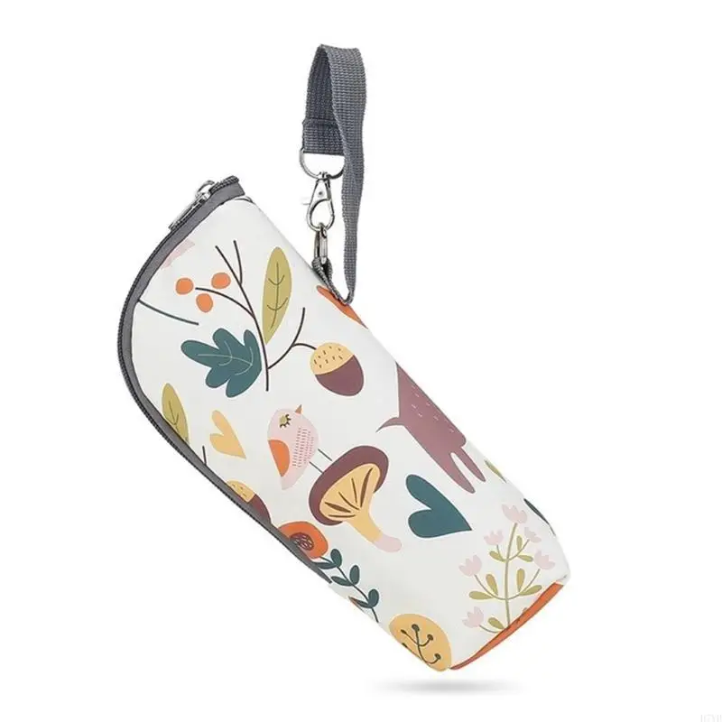 Bolsa portátil para biberones D7YD, Estuche Viaje con diseño aislado, organizador botellas leche para viajes y aire - imagen 4