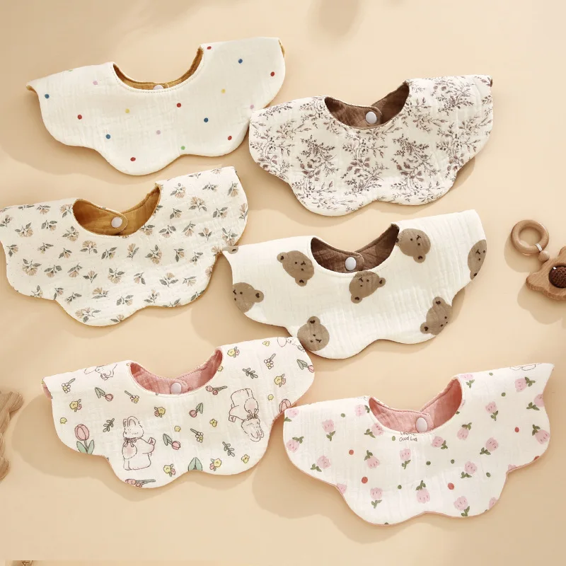 Baberos reversibles impermeables para recién nacido, tipo diadema - imagen 5