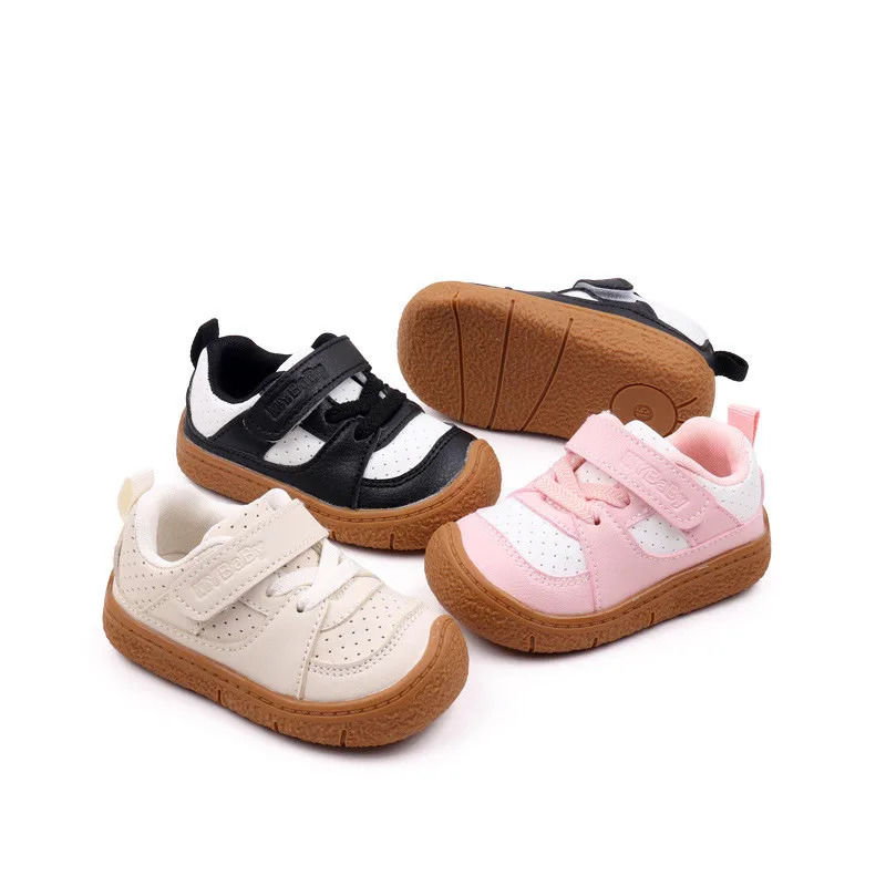 Nuevos zapatos de bebé de otoño para niño, zapatillas informales para primeros pasos, suela de goma, tenis para niños al aire libre, zapatillas de deporte de moda para niñas pequeñas