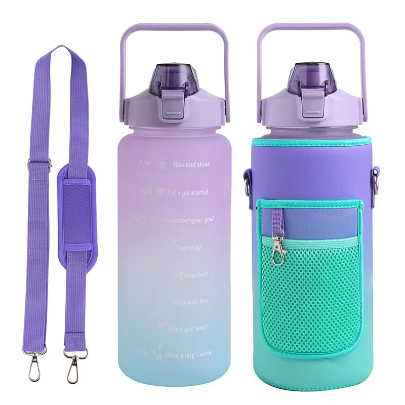 purple and green