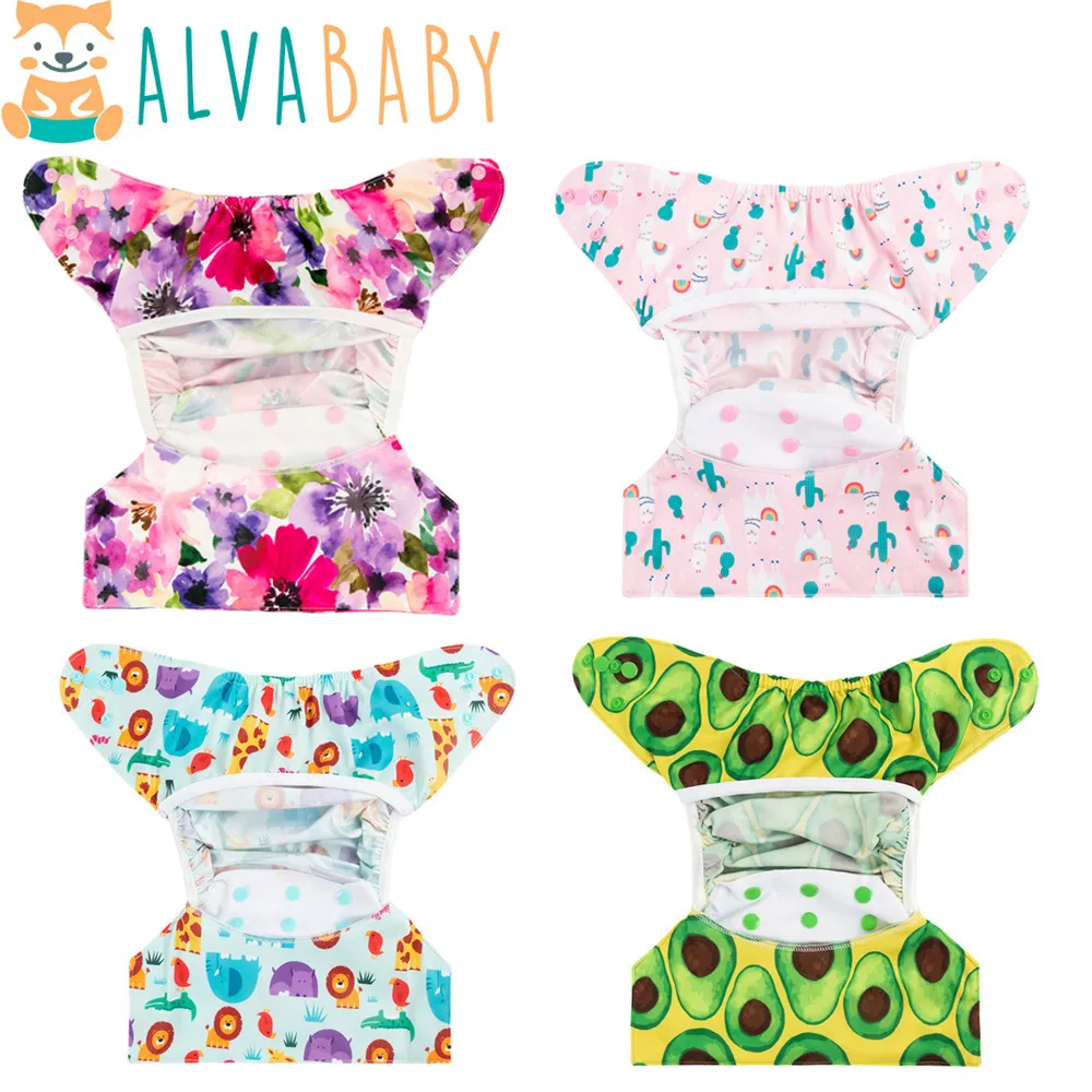 ALVABABY Pañal reutilizable cubrebebé para bebé - imagen 2