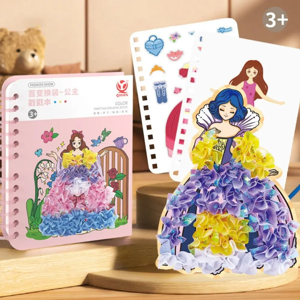 Creative Craft DIY Painting Sticker Educational Princess Fairy Magical Art Handmade Dress Up Game Art Craft - imagen 2