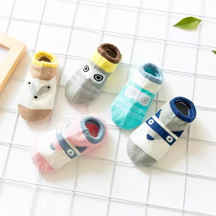Calcetines de verano transpirables cómodos para niños con patrón búho - imagen 5