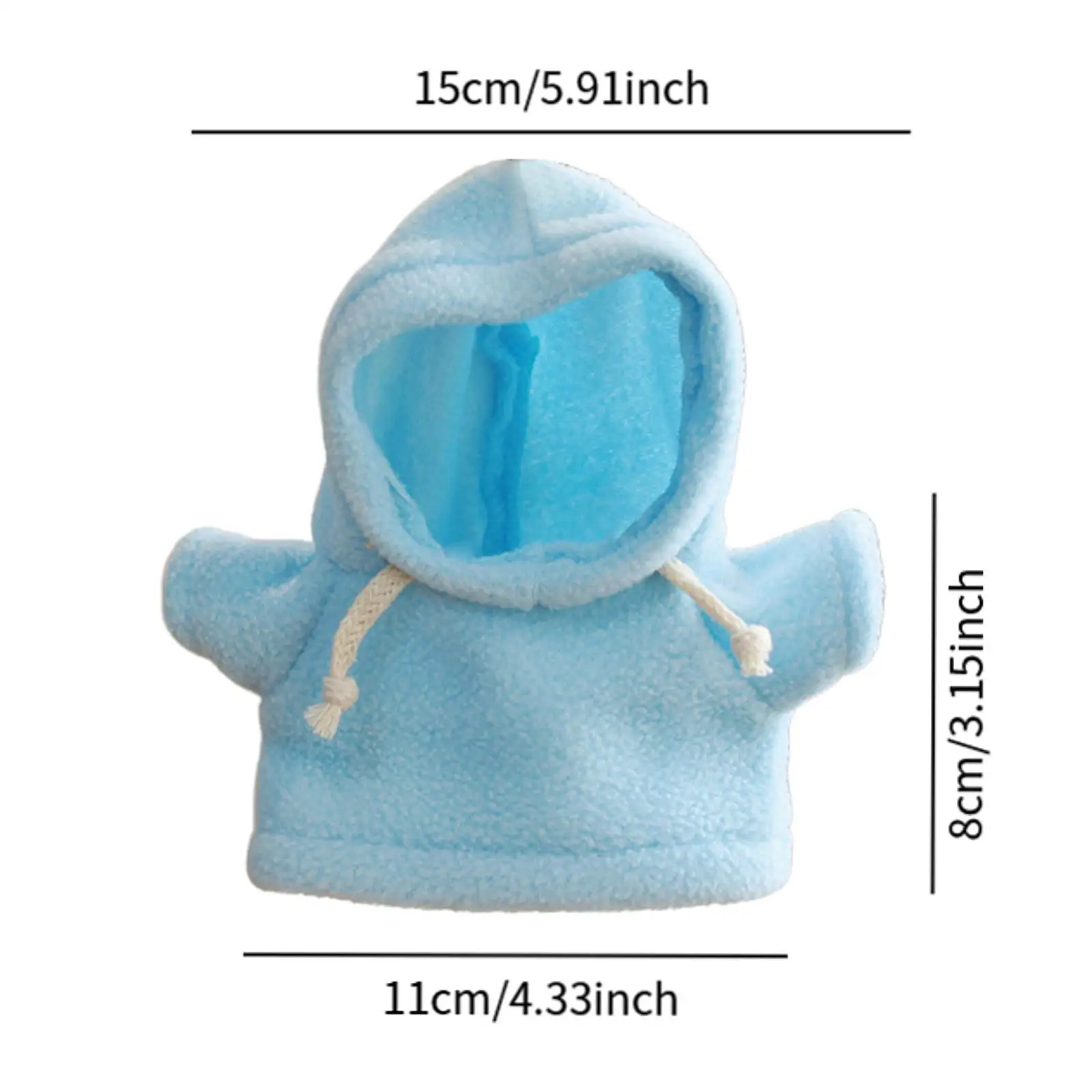 20cm Plush Doll Clothes for Little Girls Cartoon Gifts Stuffed Doll Hoodies