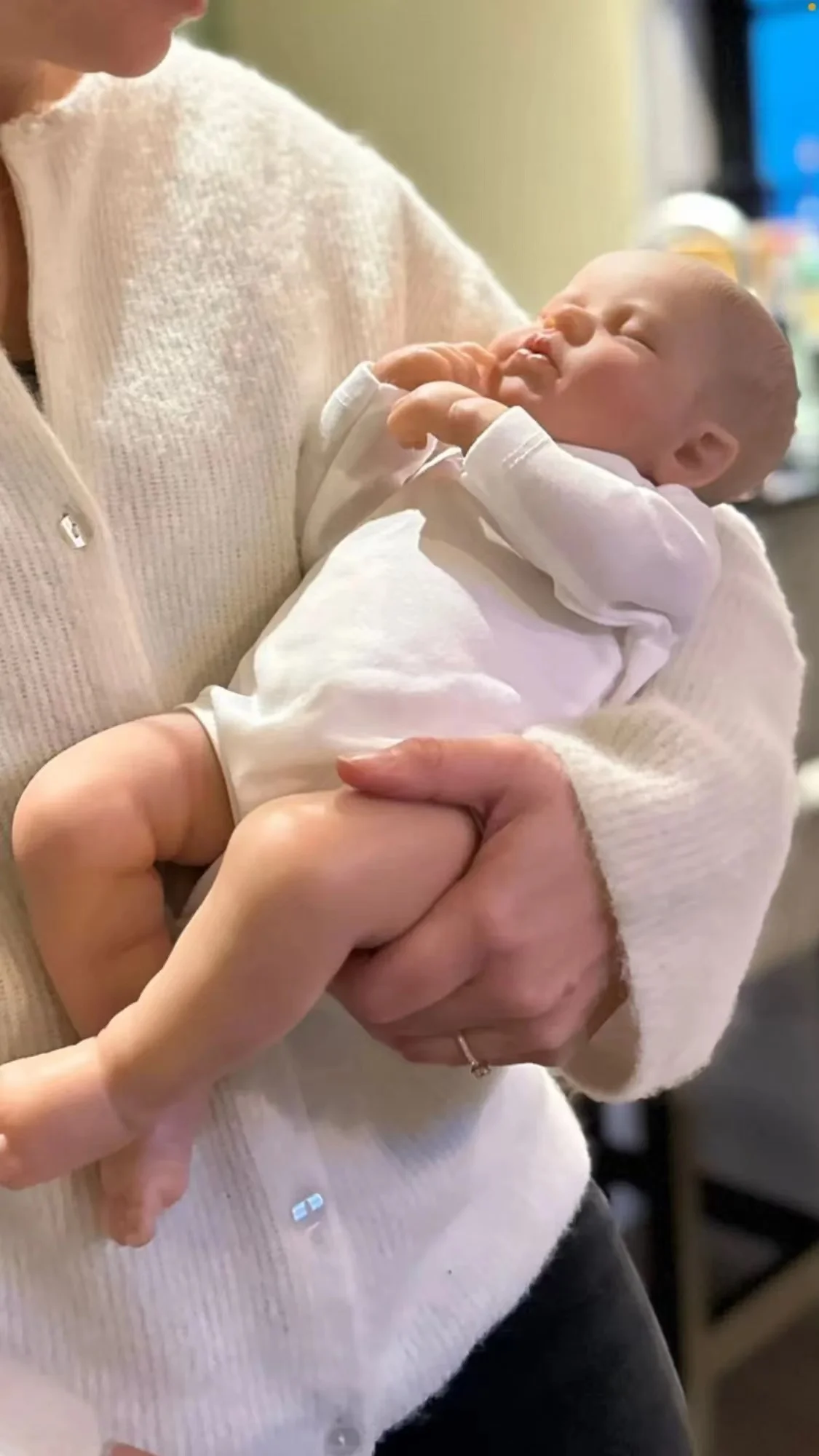 50CM realista acabado Bebe Reborn silicona vinilo tela cuerpo muñeca LouLou juguete hecho a mano para niñas regalo de Navidad - imagen 4