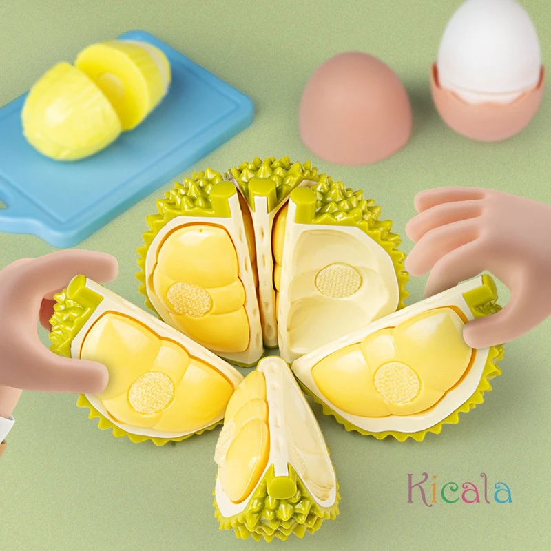 1 Juego de plástico para cortar frutas y verduras, juego educativo de cocina, juguete para juego de imitación con manzanas grandes, Ideal para regalos de navidad - imagen 4