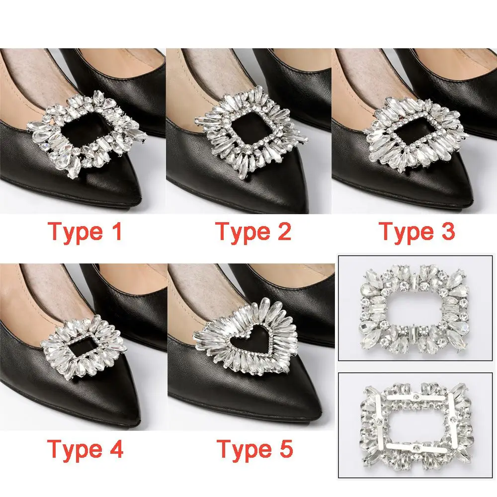 Clips decorativos para zapatos de fiesta – Hebillas brillantes para niños - imagen 3