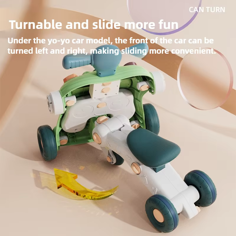 Andador infantil multifuncional – Plegable con música y luces LED - imagen 5