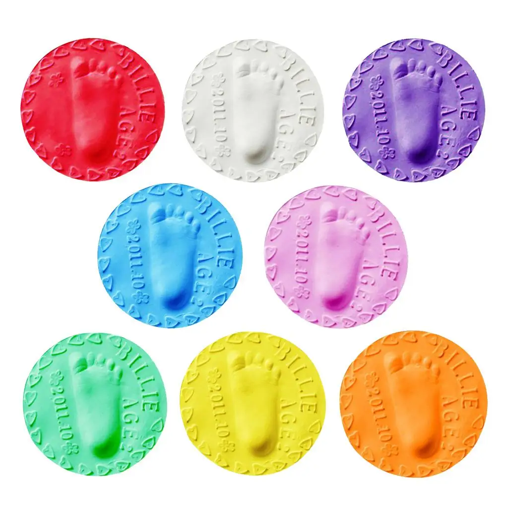 Hand Printing Mud, Drying Soft Clay Handprint Footprint Casting Kit