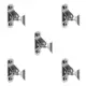 5PCS Sliver