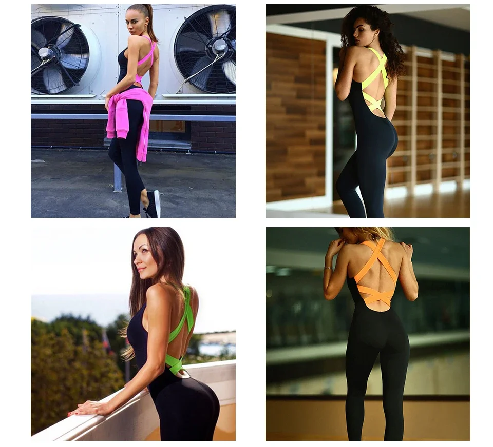 Mono sin espalda tipo pelele para gimnasio y yoga - imagen 5