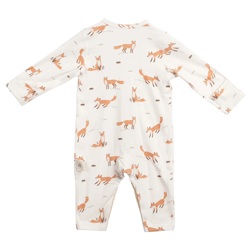 Pelele de algodón para dormir con estampado zorro sin costuras - imagen 2