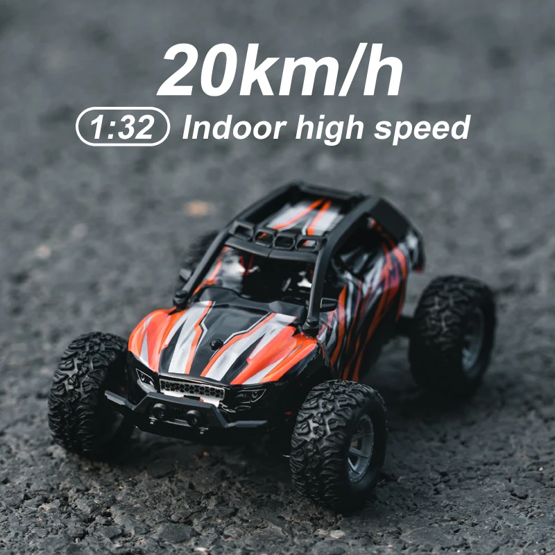 Mini coche teledirigido 1:32, coches de Control remoto, 20 Km/h, todoterreno, carreras de alta velocidad, aceleración de deriva interior, juguete eléctrico para niños, oruga - imagen 2