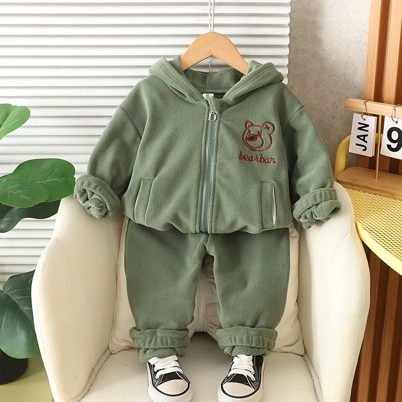 Abrigo bebé niña con chaqueta oso y pantalón lana - imagen 4